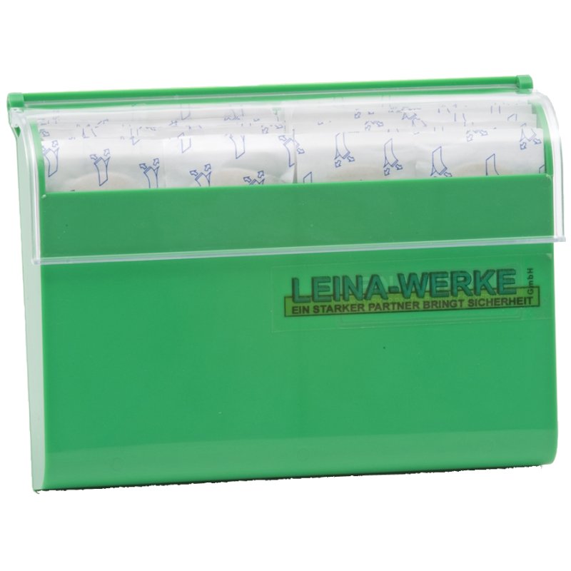 LEINA-WERKE distributeur de pansements, vert, rechargeable, 100 pansements